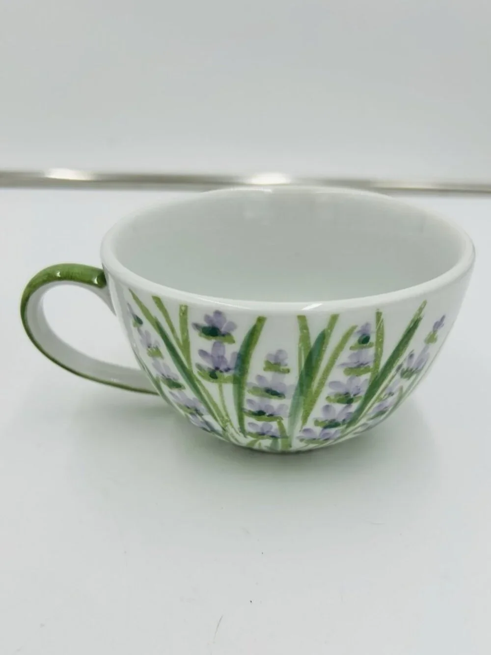 Andrea by Sadek Lavendar Stackable Tea for One Set Teapot Teacup Saucer